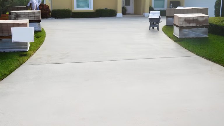 Concrete Patio in Home